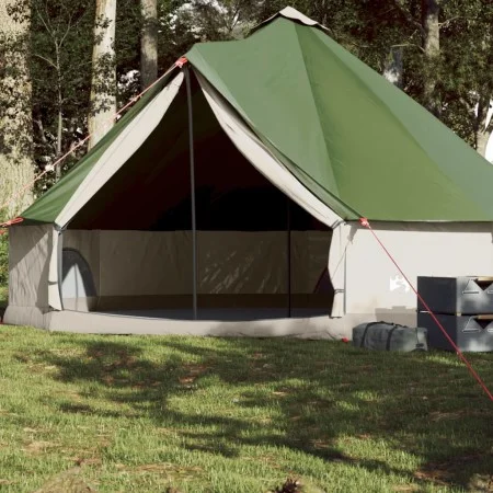 Family tent tipi 8 people waterproof green by vidaXL, tents - Ref: Foro24-94588, Price: 184,31 €, Discount: %