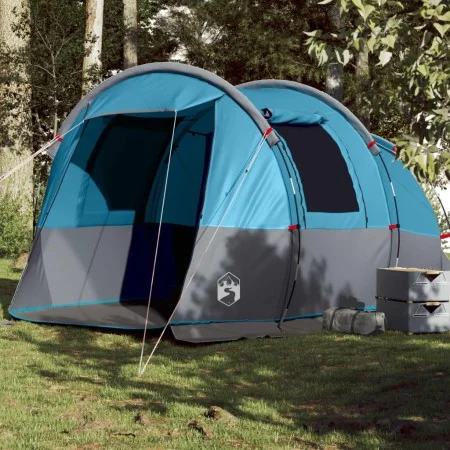 Blaues wasserdichtes 4-Personen-Tunnelzelt von vidaXL, Zelte - Ref: Foro24-94632, Preis: 172,21 €, Rabatt: %