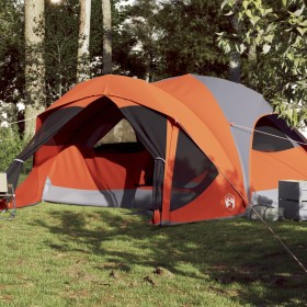 Family tent 6 people waterproof gray orange by vidaXL, tents - Ref: Foro24-94639, Price: 171,65 €, Discount: %
