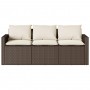 Garten-Essgruppe und Kissen, 2-teilig, braunes synthetisches Rattan von vidaXL, Gartensets - Ref: Foro24-366330, Preis: 257,8...