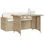 2-piece garden dining set with beige synthetic rattan cushions by vidaXL, Garden sets - Ref: Foro24-366332, Price: 273,23 €, ...