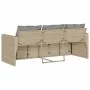 3-seater garden sofa with beige synthetic rattan cushions by vidaXL, Outdoor sofas - Ref: Foro24-366345, Price: 213,49 €, Dis...