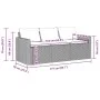 3-seater garden sofa with beige synthetic rattan cushions by vidaXL, Outdoor sofas - Ref: Foro24-366345, Price: 213,49 €, Dis...