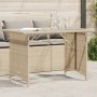 Gartentisch Glasoberfläche PE Rattan Beige 110x68x70 cm von vidaXL, Gartentische - Ref: Foro24-366353, Preis: 100,26 €, Rabat...