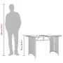 Garden table top glass PE rattan brown 110x68x70 cm by vidaXL, Garden tables - Ref: Foro24-366351, Price: 97,91 €, Discount: %
