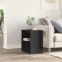 Mesa auxiliar de madera contrachapada negro 50x30x50 cm de vidaXL, Mesas auxiliares - Ref: Foro24-840557, Precio: 36,81 €, De...