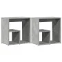 Side table 2 pcs concrete gray engineered wood 50x30x50 cm by vidaXL, Side tables - Ref: Foro24-840562, Price: 50,35 €, Disco...