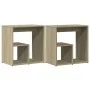 Side table 2 pcs engineered wood Sonoma oak 50x30x50 cm by vidaXL, Side tables - Ref: Foro24-840560, Price: 48,98 €, Discount: %