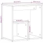 Beistelltisch 2 Stück, Holzwerkstoff Sonoma-Eiche 50x30x50 cm von vidaXL, Seitentische - Ref: Foro24-840560, Preis: 48,98 €, ...