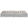 Cama con cajones madera ingeniería gris Sonoma 160x200 cm de vidaXL, Camas y somieres - Ref: Foro24-3280648, Precio: 177,58 €...