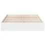 White engineered wood bed frame with drawers 160x200 cm by vidaXL, Beds and slatted bases - Ref: Foro24-3280643, Price: 226,6...