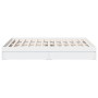 White engineered wood bed frame with drawers 160x200 cm by vidaXL, Beds and slatted bases - Ref: Foro24-3280643, Price: 230,2...