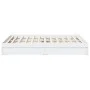 White engineered wood bed frame with drawers 160x200 cm by vidaXL, Beds and slatted bases - Ref: Foro24-3280643, Price: 226,6...