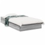 Sonoma gray engineered wood bed with drawers 90x200 cm by vidaXL, Beds and slatted bases - Ref: Foro24-3280683, Price: 133,08...