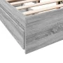 Sonoma gray engineered wood bed with drawers 135x190 cm by vidaXL, Beds and slatted bases - Ref: Foro24-3280697, Price: 170,3...