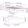 Cama con cajón madera de ingeniería negro 90x190 cm de vidaXL, Camas y somieres - Ref: Foro24-3280784, Precio: 130,60 €, Desc...