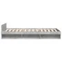 Concrete gray engineered wood bed with drawer 90x190 cm by vidaXL, Beds and slatted bases - Ref: Foro24-3280786, Price: 127,2...