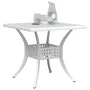 White cast aluminum garden table 80x80x75 cm by vidaXL, Garden tables - Ref: Foro24-4002813, Price: 213,60 €, Discount: %