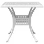 White cast aluminum garden table 80x80x75 cm by vidaXL, Garden tables - Ref: Foro24-4002813, Price: 213,60 €, Discount: %