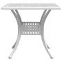 White cast aluminum garden table 80x80x75 cm by vidaXL, Garden tables - Ref: Foro24-4002813, Price: 213,60 €, Discount: %