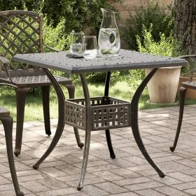 Bronze cast aluminum garden table 80x80x75 cm by vidaXL, Garden tables - Ref: Foro24-4002811, Price: 174,41 €, Discount: %