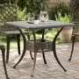 Gartentisch aus bronzefarbenem Aluminiumguss, 80 x 80 x 75 cm von vidaXL, Gartentische - Ref: Foro24-4002811, Preis: 180,41 €...
