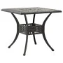 Mesa de jardín aluminio fundido color bronce 80x80x75 cm de vidaXL, Mesas de jardín - Ref: Foro24-4002811, Precio: 180,41 €, ...