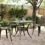 Gartentisch aus bronzefarbenem Aluminiumguss, 80 x 80 x 75 cm von vidaXL, Gartentische - Ref: Foro24-4002811, Preis: 205,08 €...