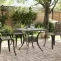 Gartentisch aus bronzefarbenem Aluminiumguss, 80 x 80 x 75 cm von vidaXL, Gartentische - Ref: Foro24-4002811, Preis: 180,41 €...