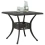 Mesa de jardín aluminio fundido color bronce 80x80x75 cm de vidaXL, Mesas de jardín - Ref: Foro24-4002811, Precio: 180,41 €, ...