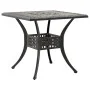 Mesa de jardín aluminio fundido color bronce 80x80x75 cm de vidaXL, Mesas de jardín - Ref: Foro24-4002811, Precio: 180,41 €, ...