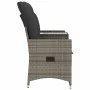 2-seater reclining garden sofa with gray PE rattan table by vidaXL, Outdoor sofas - Ref: Foro24-365712, Price: 241,30 €, Disc...
