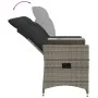 2-seater reclining garden sofa with gray PE rattan table by vidaXL, Outdoor sofas - Ref: Foro24-365712, Price: 241,30 €, Disc...