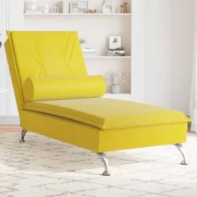 Massage Divan Sofa with Yellow Velvet Cushion by vidaXL, Daybeds - Ref: Foro24-379456, Price: 112,53 €, Discount: %