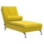 Massage Divan Sofa with Yellow Velvet Cushion by vidaXL, Daybeds - Ref: Foro24-379456, Price: 112,53 €, Discount: %