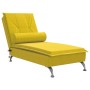 Massage-Diwansofa mit gelbem Samtkissen von vidaXL, Tagesbetten - Ref: Foro24-379456, Preis: 107,69 €, Rabatt: %