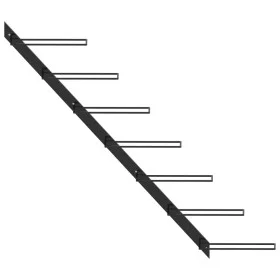 Wall-mounted wine rack for 7 black metal bottles by vidaXL, Wine racks - Ref: Foro24-289564, Price: 33,66 €, Discount: %