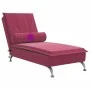 Sofá diván de masaje con cojín de terciopelo rojo tinto de vidaXL, Divanes - Ref: Foro24-379454, Precio: 108,56 €, Descuento: %