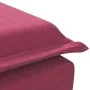 Sofá diván de masaje con cojín de terciopelo rojo tinto de vidaXL, Divanes - Ref: Foro24-379454, Precio: 108,56 €, Descuento: %