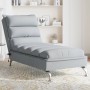 Massage divan sofa with light gray fabric cushions by vidaXL, Daybeds - Ref: Foro24-379475, Price: 172,59 €, Discount: %