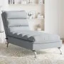 Massage divan sofa with light gray fabric cushions by vidaXL, Daybeds - Ref: Foro24-379475, Price: 169,93 €, Discount: %