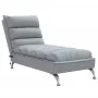 Massage divan sofa with light gray fabric cushions by vidaXL, Daybeds - Ref: Foro24-379475, Price: 169,93 €, Discount: %