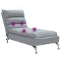 Massage divan sofa with light gray fabric cushions by vidaXL, Daybeds - Ref: Foro24-379475, Price: 169,93 €, Discount: %