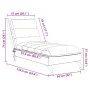 Massage divan sofa with light gray fabric cushions by vidaXL, Daybeds - Ref: Foro24-379475, Price: 169,93 €, Discount: %