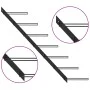 Wall-mounted wine rack for 7 black metal bottles by vidaXL, Wine racks - Ref: Foro24-289564, Price: 33,66 €, Discount: %