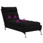 Massage divan sofa with black fabric cushions by vidaXL, Daybeds - Ref: Foro24-379477, Price: 191,95 €, Discount: %