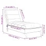 Massage divan sofa with black fabric cushions by vidaXL, Daybeds - Ref: Foro24-379477, Price: 191,95 €, Discount: %