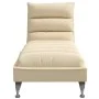 Massage divan sofa with cream fabric cushions by vidaXL, Daybeds - Ref: Foro24-379480, Price: 167,72 €, Discount: %
