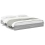 Cama con cajones madera ingeniería gris Sonoma 180x200 cm de vidaXL, Camas y somieres - Ref: Foro24-3280641, Precio: 170,27 €...