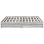 Sonoma gray engineered wood bed with drawers 180x200 cm by vidaXL, Beds and slatted bases - Ref: Foro24-3280641, Price: 168,8...